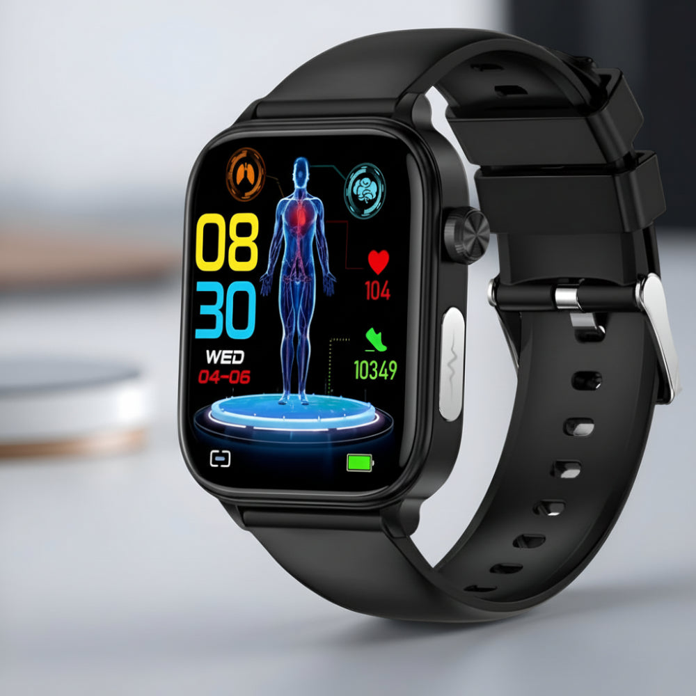 Fitness Smartwatch with Health Monitoring, Heart Rate Tracking, Pedometer, and GPS