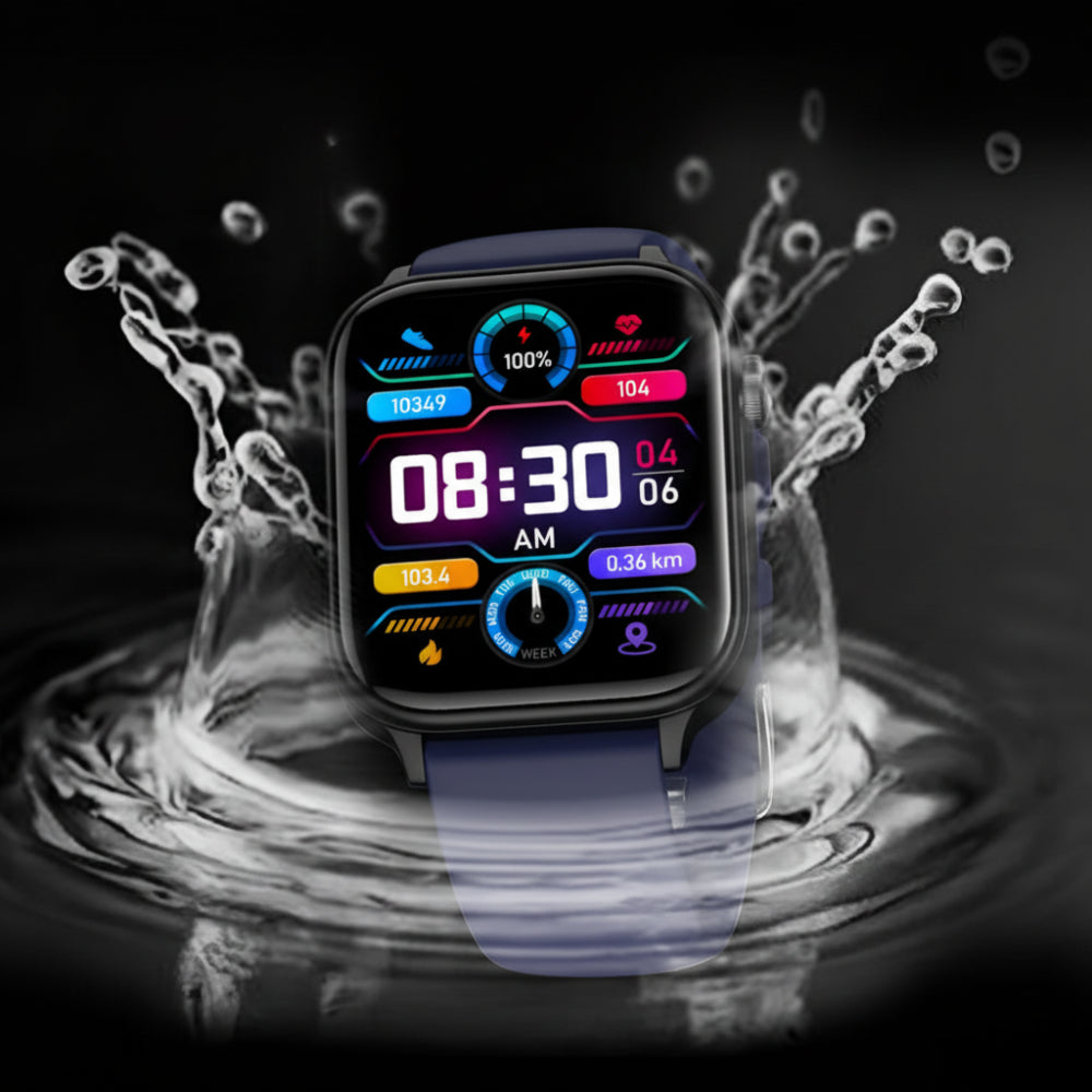 Fitness Smartwatch with Health Monitoring, Heart Rate Tracking, Pedometer, and GPS