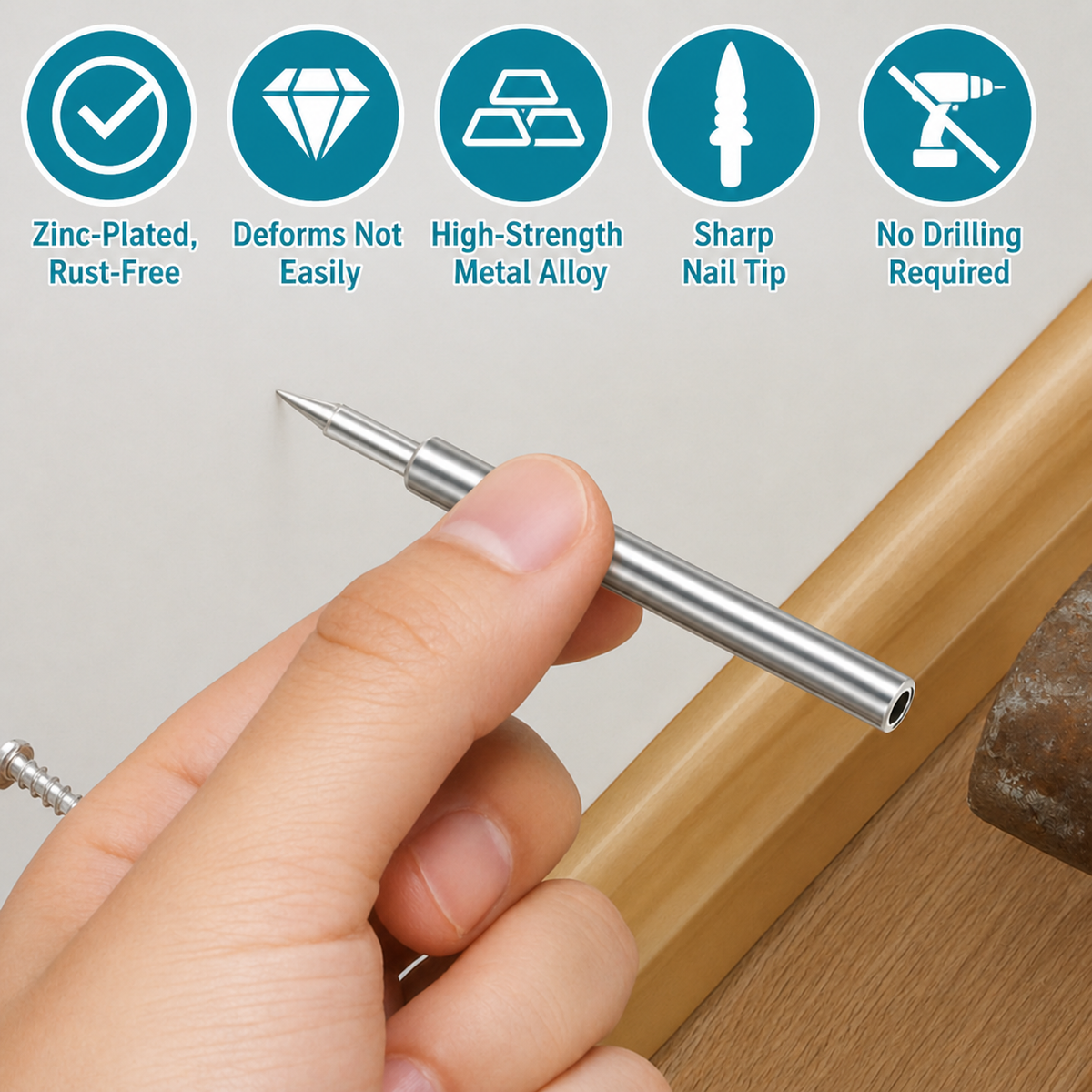 Baseboards | Baseboard Nail Set | Double Head System Installation | Professional Grade