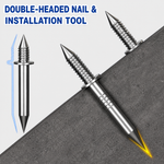 Baseboards | Baseboard Nail Set | Double Head System Installation | Professional Grade