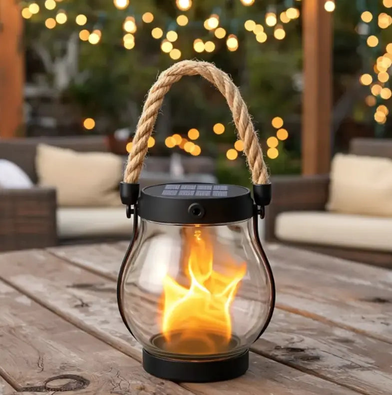 Solar Flame Lantern – Captivating Illumination for Your Outdoor Space