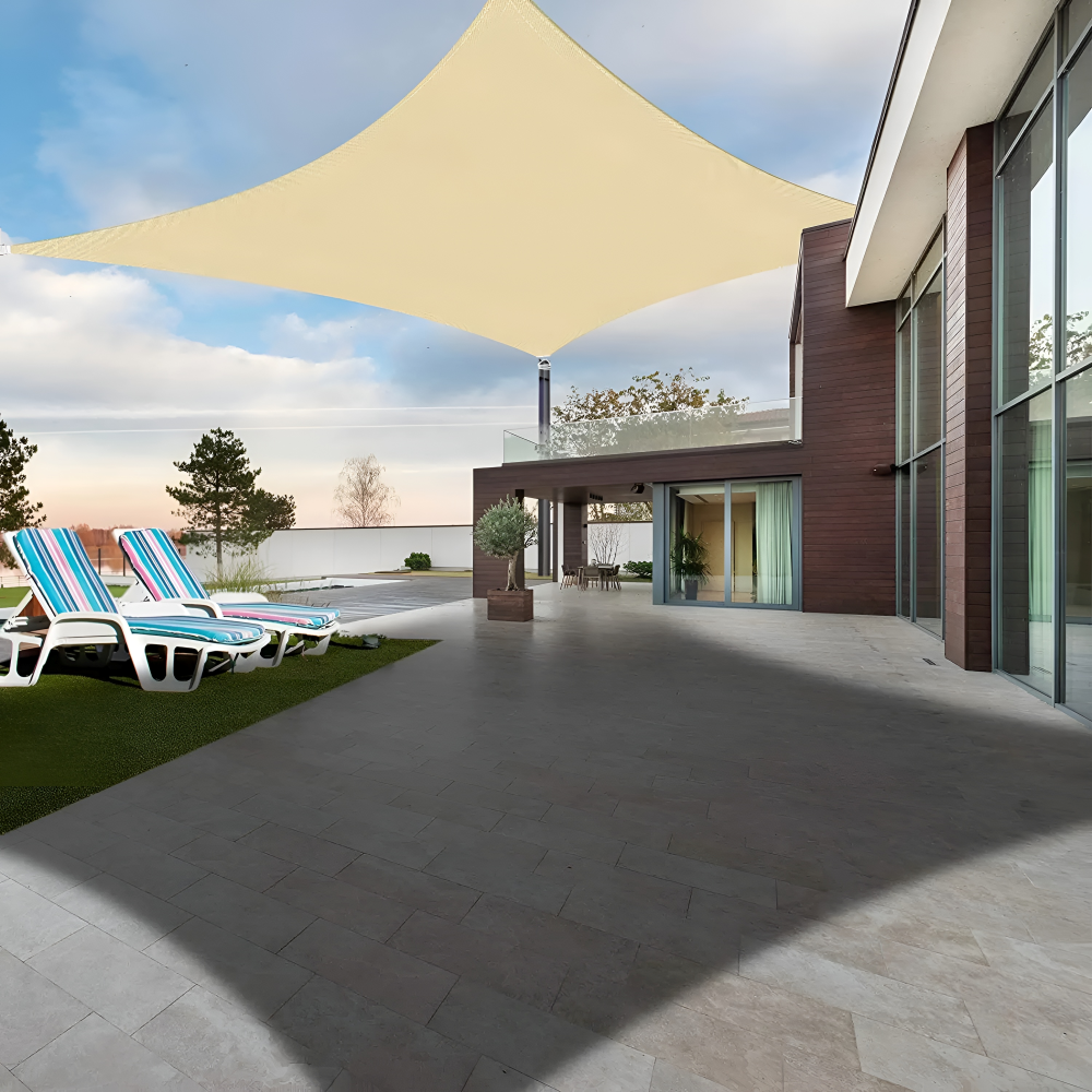 Rectangular Waterproof Sunshade | Outdoor Fabric | UV Protection