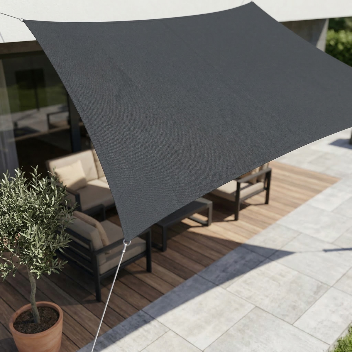Rectangular Waterproof Sunshade | Outdoor Fabric | UV Protection