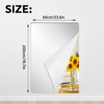 Self-Adhesive Mirror Film | Shatterproof & Customizable | Crystal Clear Finish