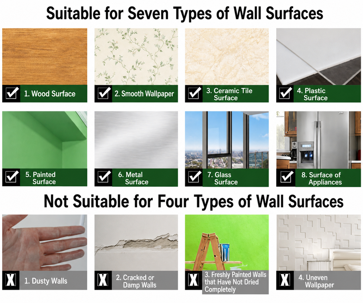 Self-Adhesive Mirror Film | Shatterproof & Customizable | Crystal Clear Finish
