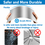 Self-Adhesive Mirror Film | Shatterproof & Customizable | Crystal Clear Finish