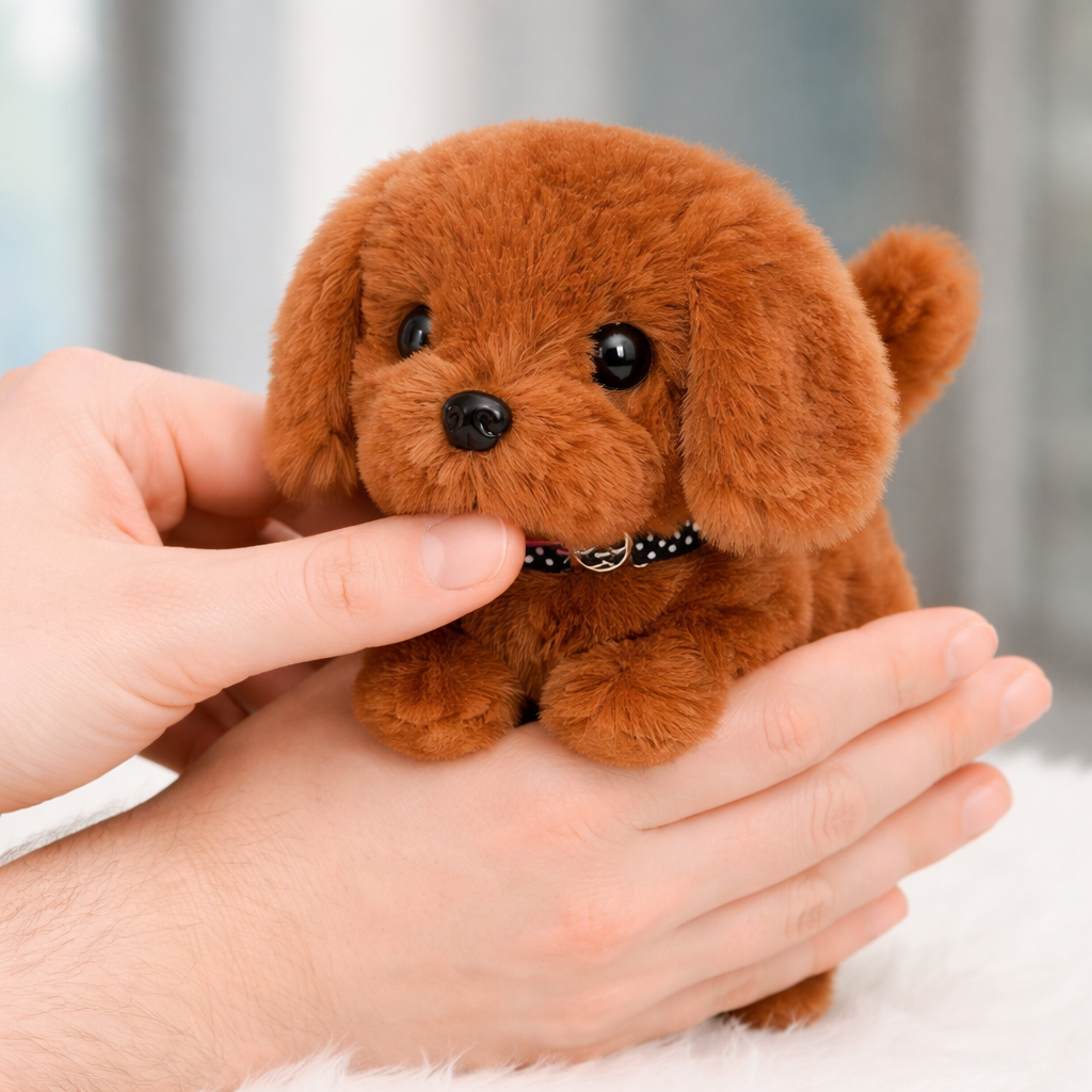 Interactive Plush Robot Dog Toy