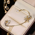 Statement Earrings | Butterfly Design | Sparkling Zirconia