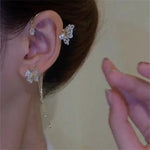 Statement Earrings | Butterfly Design | Sparkling Zirconia