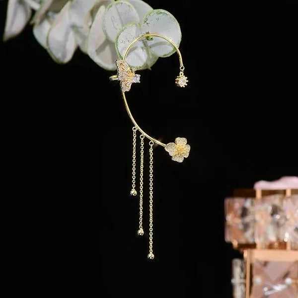 Statement Earrings | Butterfly Design | Sparkling Zirconia