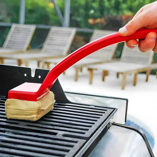 Non-Scratch BBQ Brush with Long Handle - Safe Steam Grill Cleaner