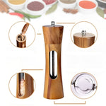 Elegant Wooden Salt and Pepper Mills with Adjustable Grinder for Precise Seasoning Control and Timeless Kitchen Aesthetics