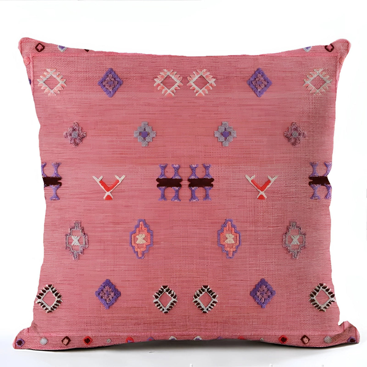 Handwoven Kilim Cushion - Bohemian Ethnic Pillow for Southwestern Decor