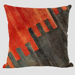 Handwoven Kilim Cushion - Bohemian Ethnic Pillow for Southwestern Decor
