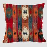 Handwoven Kilim Cushion - Bohemian Ethnic Pillow for Southwestern Decor