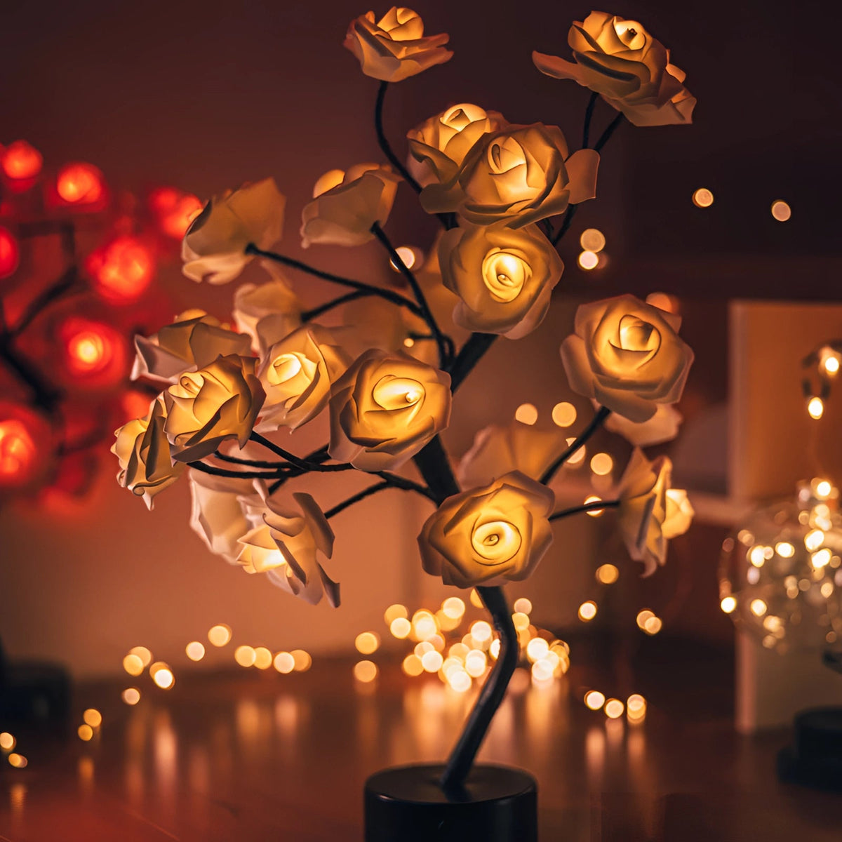 LED Rose Lamp - Romantic Illuminated Flower Decoration, Perfect for Valentine's Gift