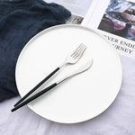 Elegant Modern Pink Stainless Steel Flatware Set | Stylish Pink Cutlery