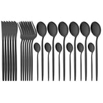 Elegant Modern Pink Stainless Steel Flatware Set | Stylish Pink Cutlery