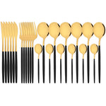 Elegant Modern Pink Stainless Steel Flatware Set | Stylish Pink Cutlery