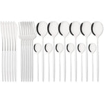 Elegant Modern Pink Stainless Steel Flatware Set | Stylish Pink Cutlery