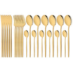 Elegant Modern Pink Stainless Steel Flatware Set | Stylish Pink Cutlery
