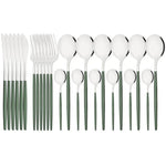 Elegant Modern Pink Stainless Steel Flatware Set | Stylish Pink Cutlery