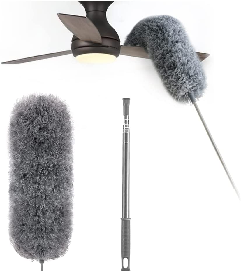 Telescopic Microfiber Duster | Extra Long Reach | Flexible Head | Washable