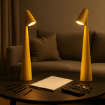 Wireless Dimmable LED Table Lamp | Metal Housing | Rechargeable Battery with 20 Hours Runtime