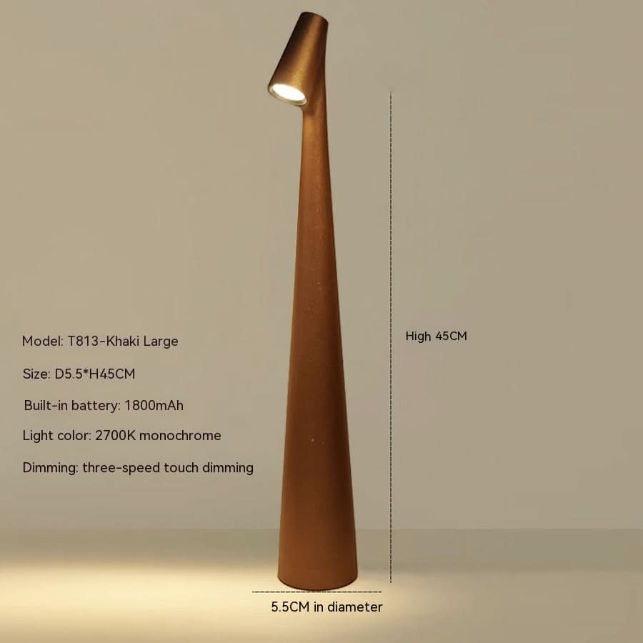 Wireless Dimmable LED Table Lamp | Metal Housing | Rechargeable Battery with 20 Hours Runtime