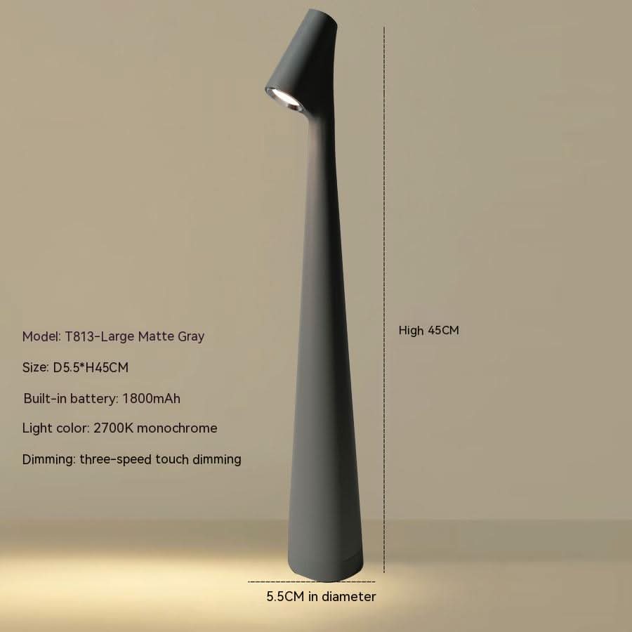 Wireless Dimmable LED Table Lamp | Metal Housing | Rechargeable Battery with 20 Hours Runtime