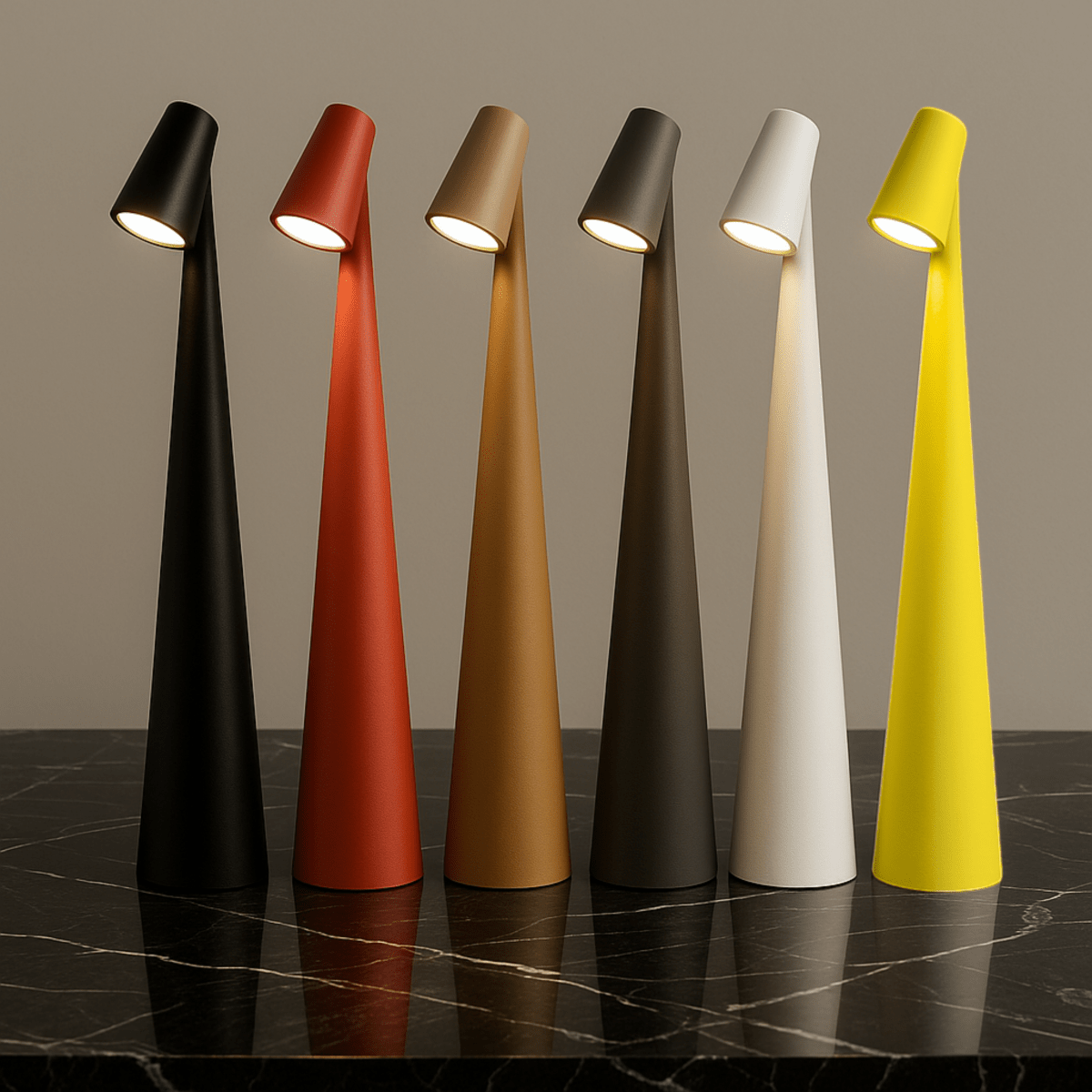 Wireless Dimmable LED Table Lamp | Metal Housing | Rechargeable Battery with 20 Hours Runtime