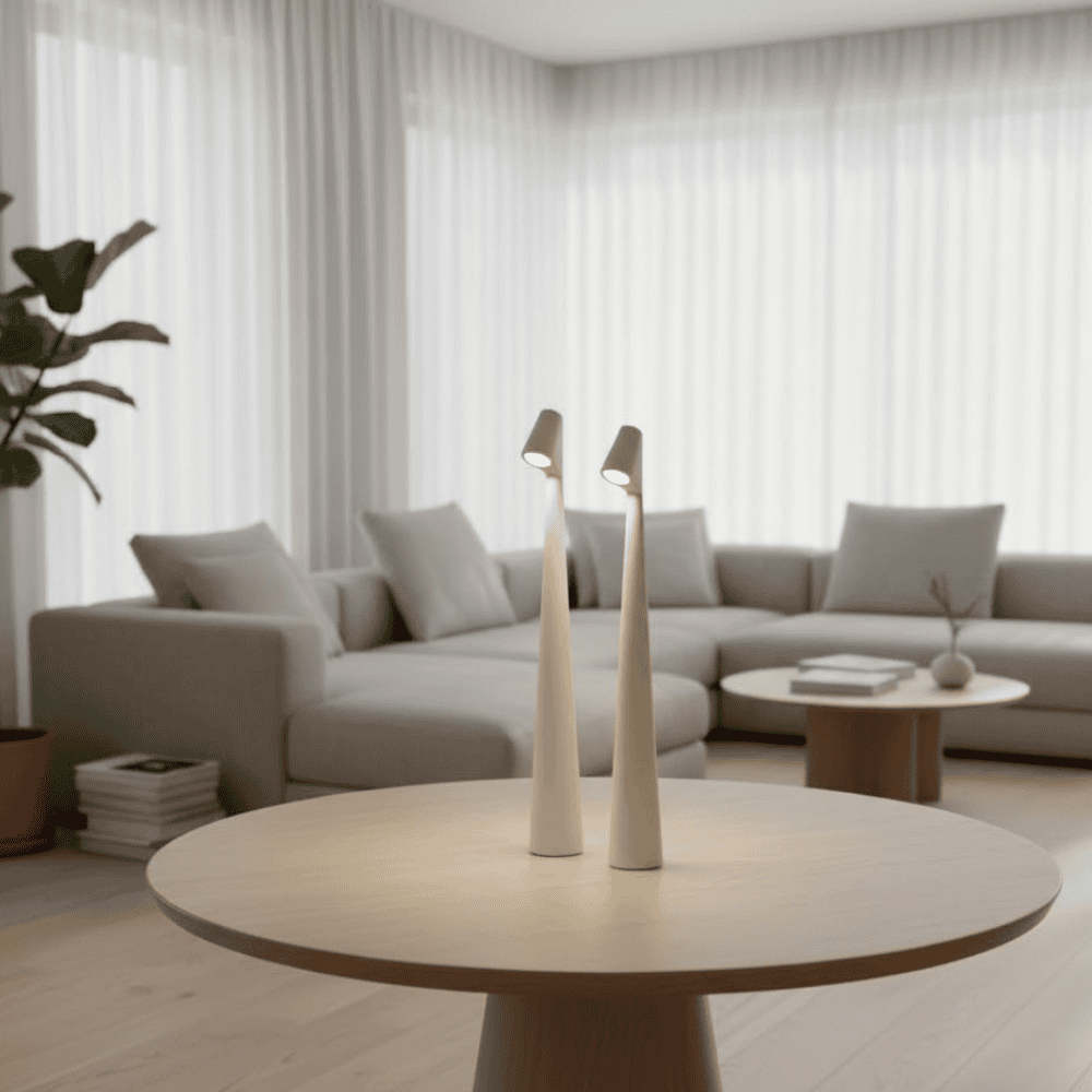 Wireless Designer LED Table Lamp | 3-Stage Touch Dimming