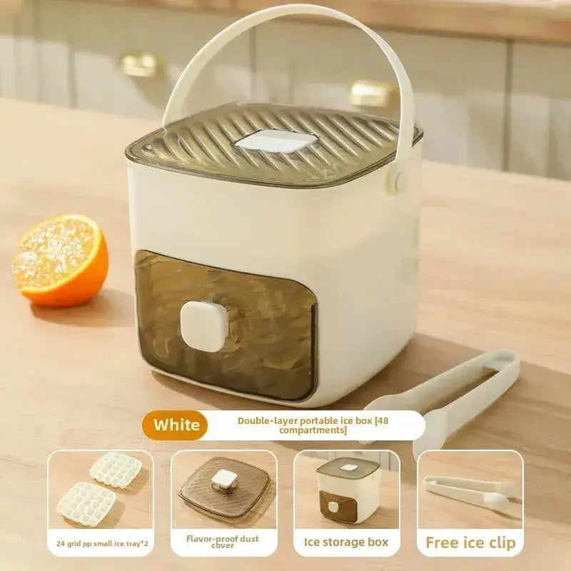 Convenient Ice Maker with Simple Release – Capacity for 48 Cubes