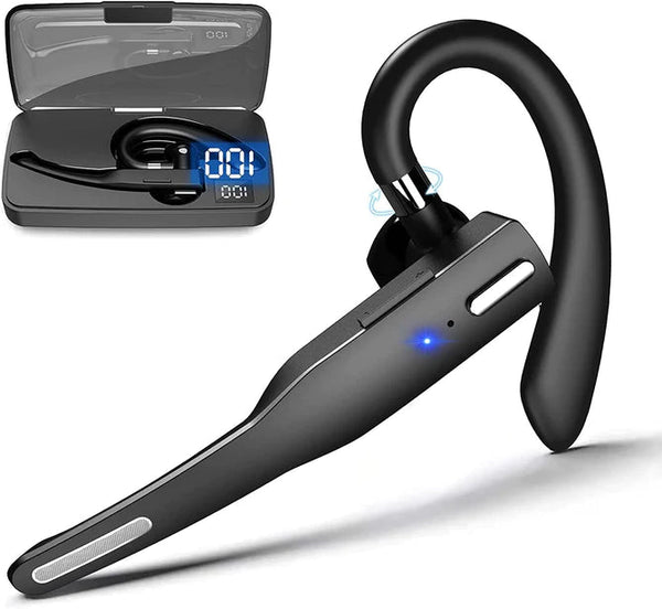 Dual Mic Wireless Bluetooth 5.1 Noise-Cancelling Headset/Earbuds for Truckers