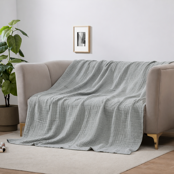 Ultra-Soft Cotton Blanket for Breathable Everyday Comfort