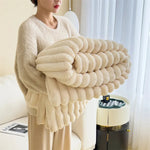 Luxury Plush Blanket – Soft, Warm, and Stylish