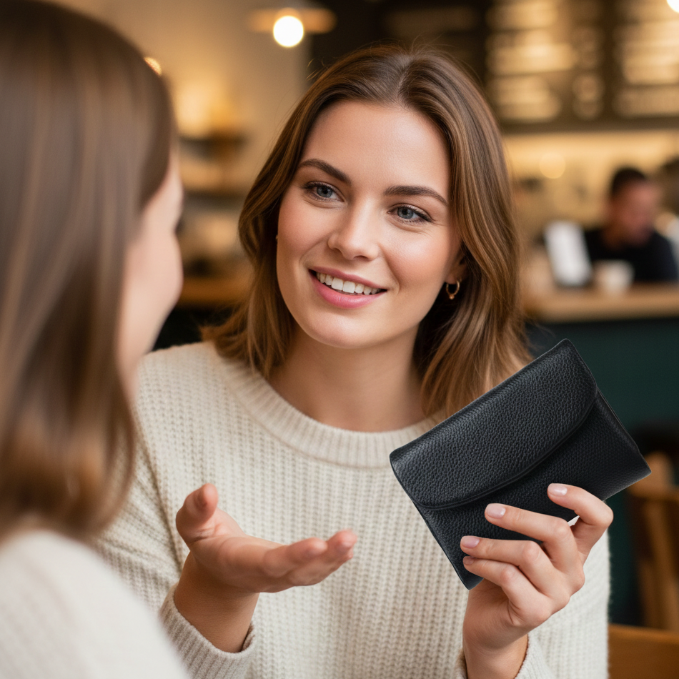 Compact RFID Leather Wallet | 50% DISCOUNT