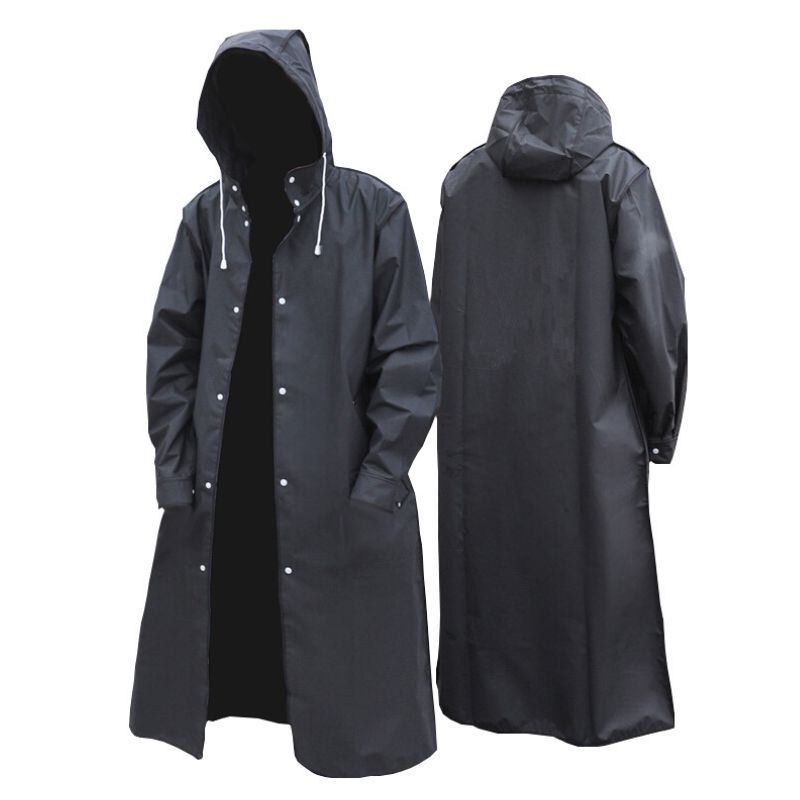 Unisex Long Waterproof Raincoat for Outdoor Adventures