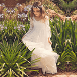 Bohemian and Timeless Communion Dress