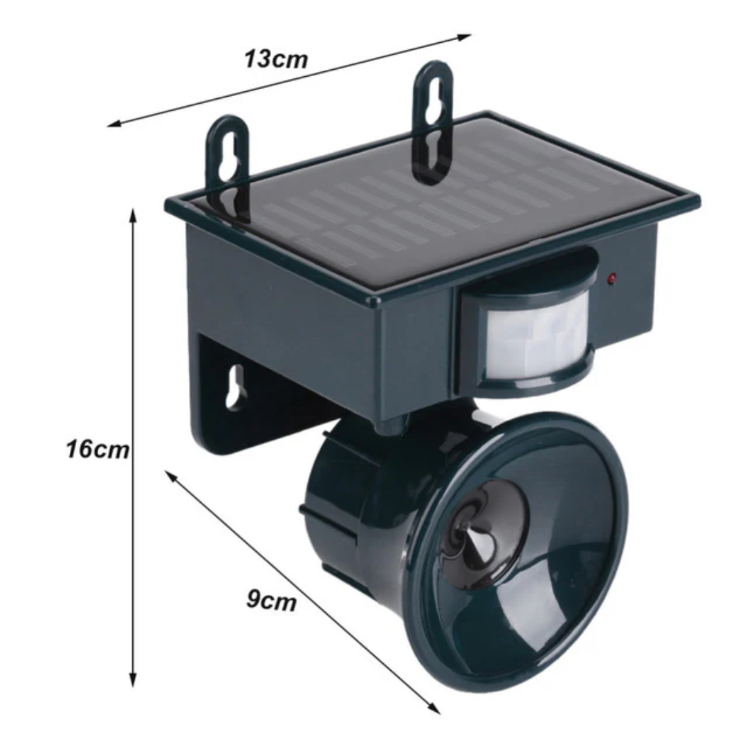 Solar-Powered Bird Deterrent with Animal-Friendly Predator Calls