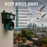 Solar-Powered Bird Deterrent with Animal-Friendly Predator Calls