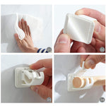 Drill-Free Curtain Holder | Self-Adhesive & Adjustable | Strong Grip