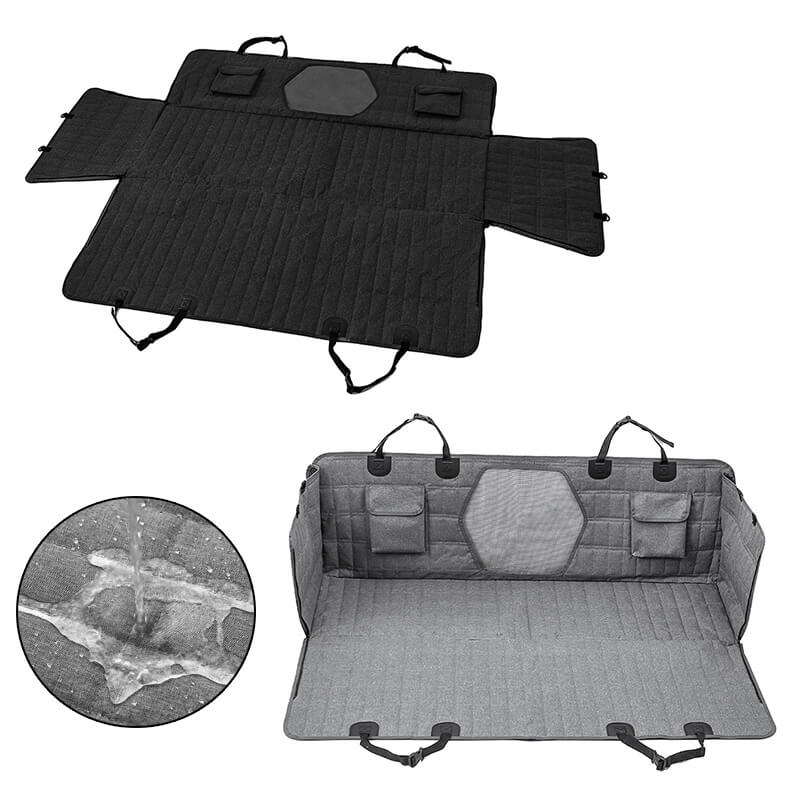 Waterproof Dog Car Seat Cover with Mesh Window