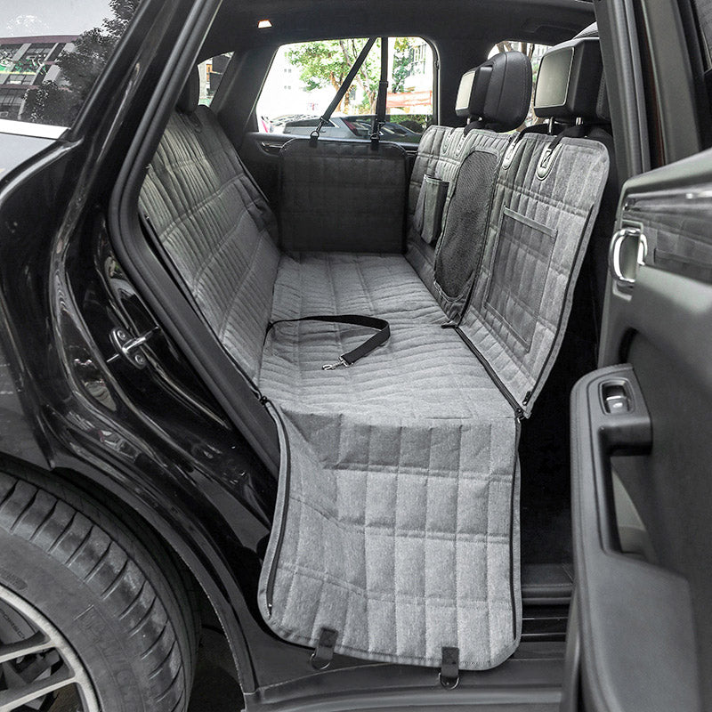 Waterproof Dog Car Seat Cover with Mesh Window