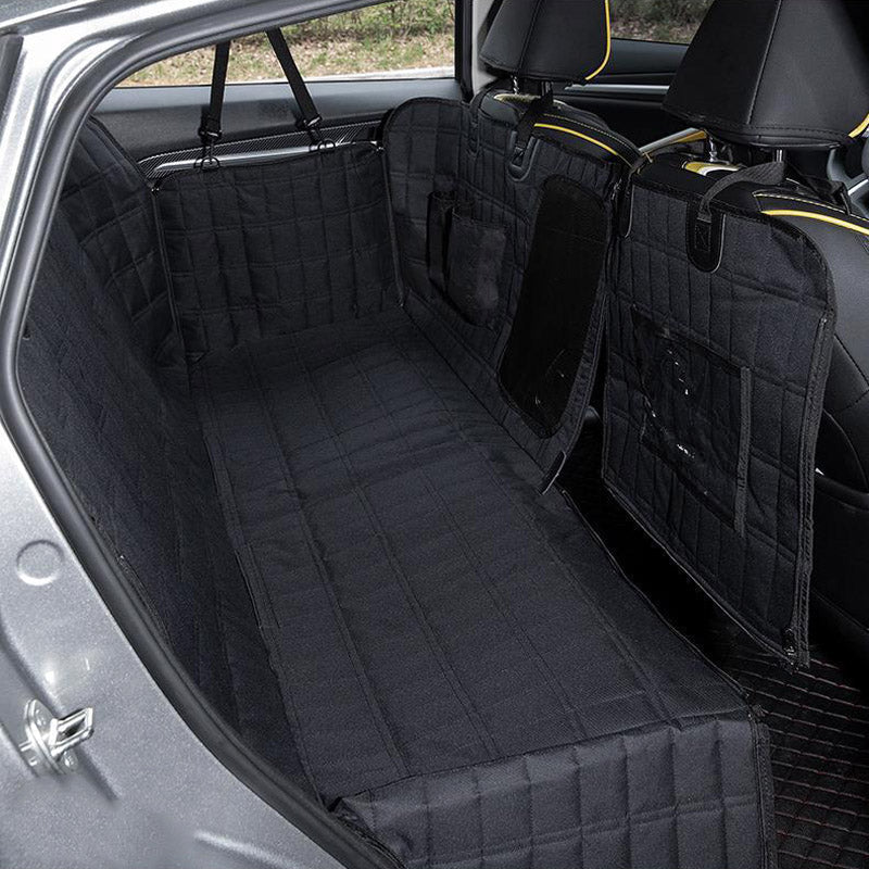 Waterproof Dog Car Seat Cover with Mesh Window