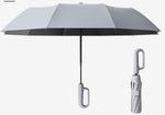 Compact and Durable Wind-Resistant Folding Umbrella with Large Buckle Grip