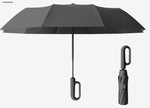 Compact and Durable Wind-Resistant Folding Umbrella with Large Buckle Grip