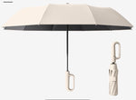 Compact and Durable Wind-Resistant Folding Umbrella with Large Buckle Grip