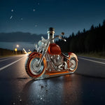 Motorcycle-Themed Glass Whisky Decanter for Bar Decor