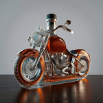 Motorcycle-Themed Glass Whisky Decanter for Bar Decor